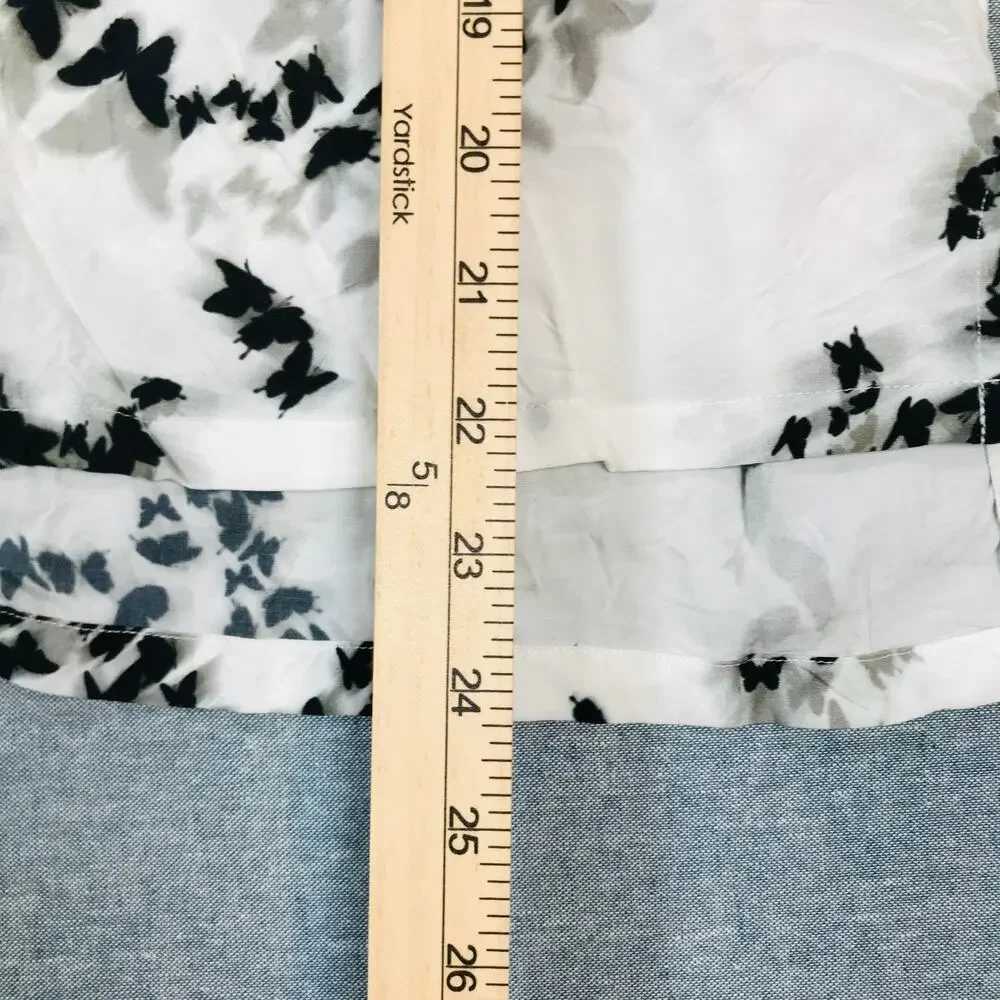 All Saints Women Medium Safi Orsino Pyjama Shirt White Black Skull Goth Flaw BC4
